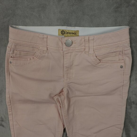 Democracy jeans Ab Technology mid rise skinny ankle women's 4 pink - Picture 2 of 11